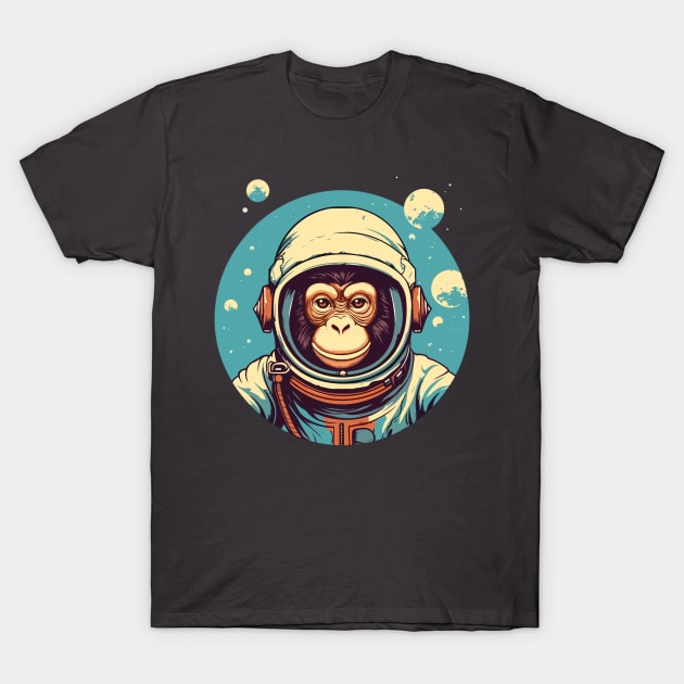 Space Chimp T-Shirt by Cinnamon Skies